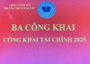 CÔNG KHAI TÀI CHÍNH NĂM 2025