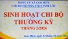 CHI BỘ TRƯỜNG THCS POM LÓT. SINH HOẠT CHI BỘ THƯỜNG KỲ THÁNG 2/2026