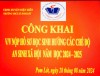 THÔNG BÁO. Về việc nộp hồ sơ học sinh hưởng các chế độ an sinh xã hội  Năm học 2024 - 2025