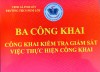 KIỂM TRA GIÁM SÁT CÔNG KHAI NĂM HỌC 2025-2026