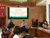 Đ/c Lê Ngọc Hoàn, UV BTV Đảng ủy, Phó chủ tịch UBND xã báo cáo về tình hình phát triển KT-XH; đảm bảo quốc phòng, an ninh, an sinh xã hội
