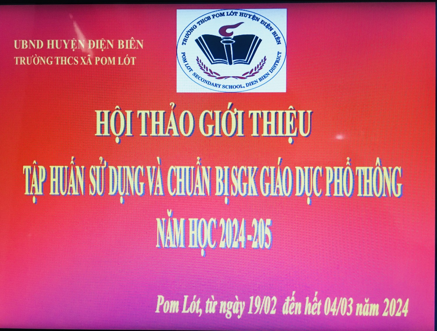 HỘI THẢO GIƠI THIỆU SGK LỚP 9