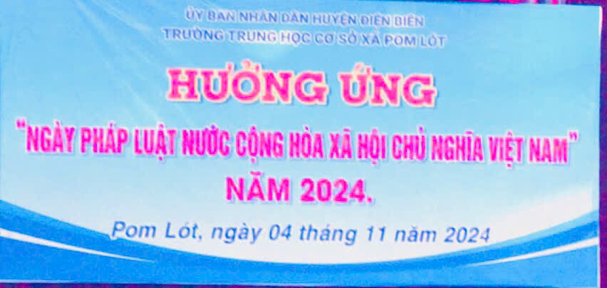 HƯỞNG ỨNG NGÀY PHÁP LUẬT VIỆT NAM  NĂM 2024