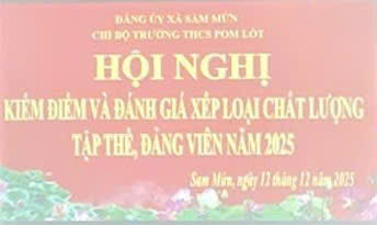 CHI BỘ TRƯỜNG THCS POM LÓT